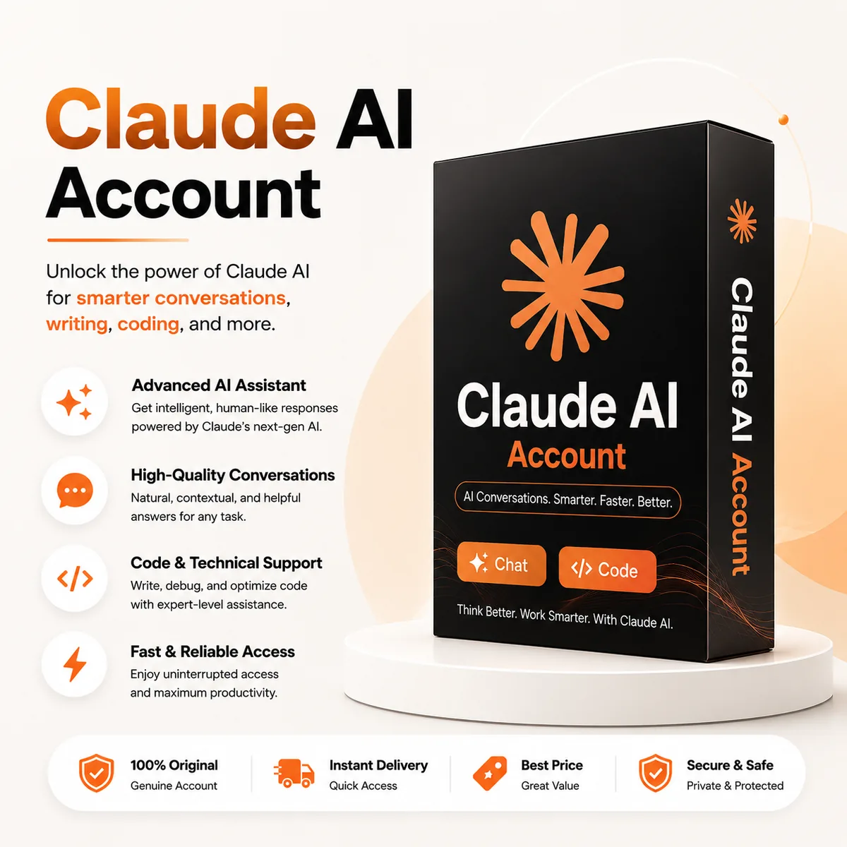 Claude AI Pro/Max Account