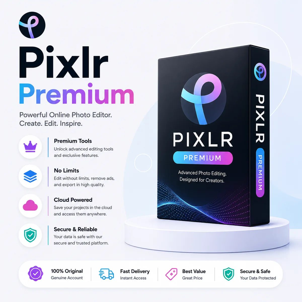 Pixlr Premium Photo Editor Account