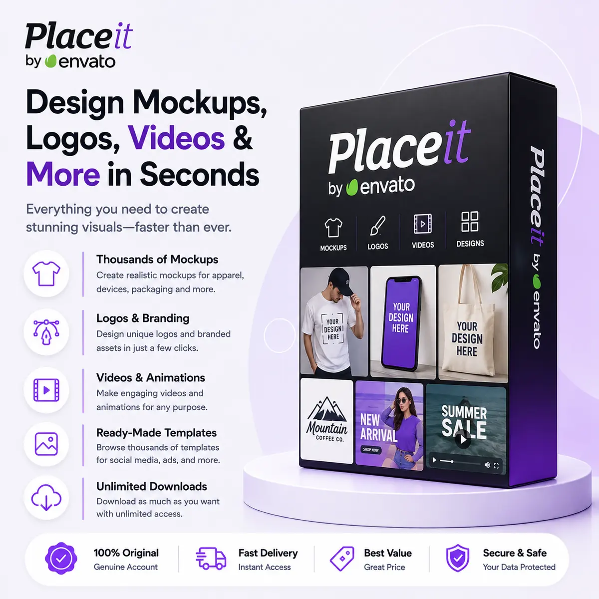 Placeit by Envato Premium Account