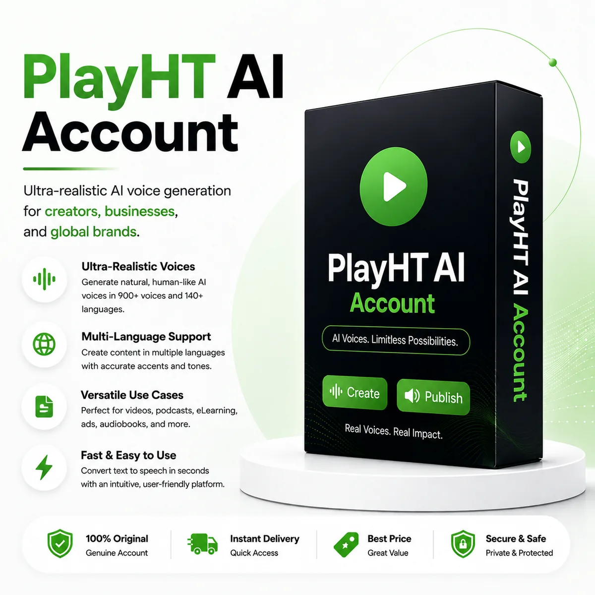 Play.ht AI Account Upgrade