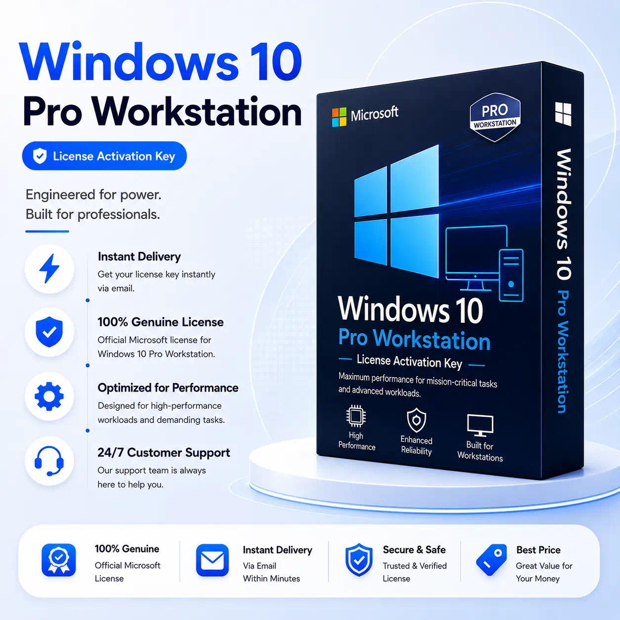 Windows 10 Pro Workstation License Activation Key