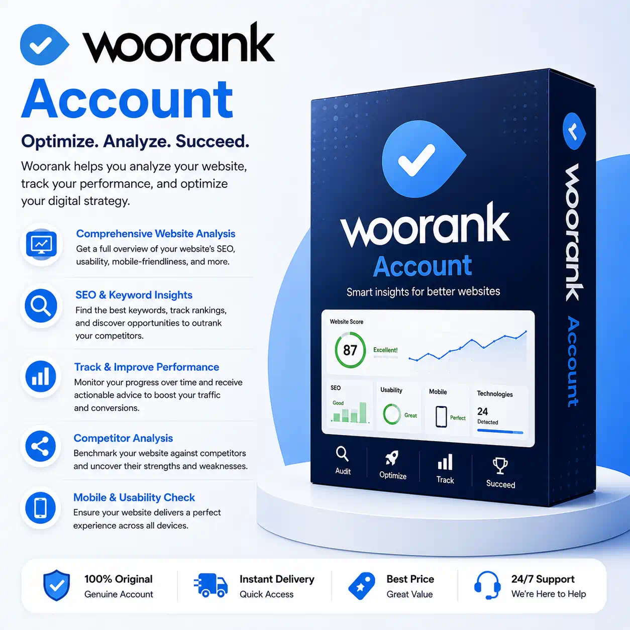 Woorank Premium Account - SEO Website Analysis